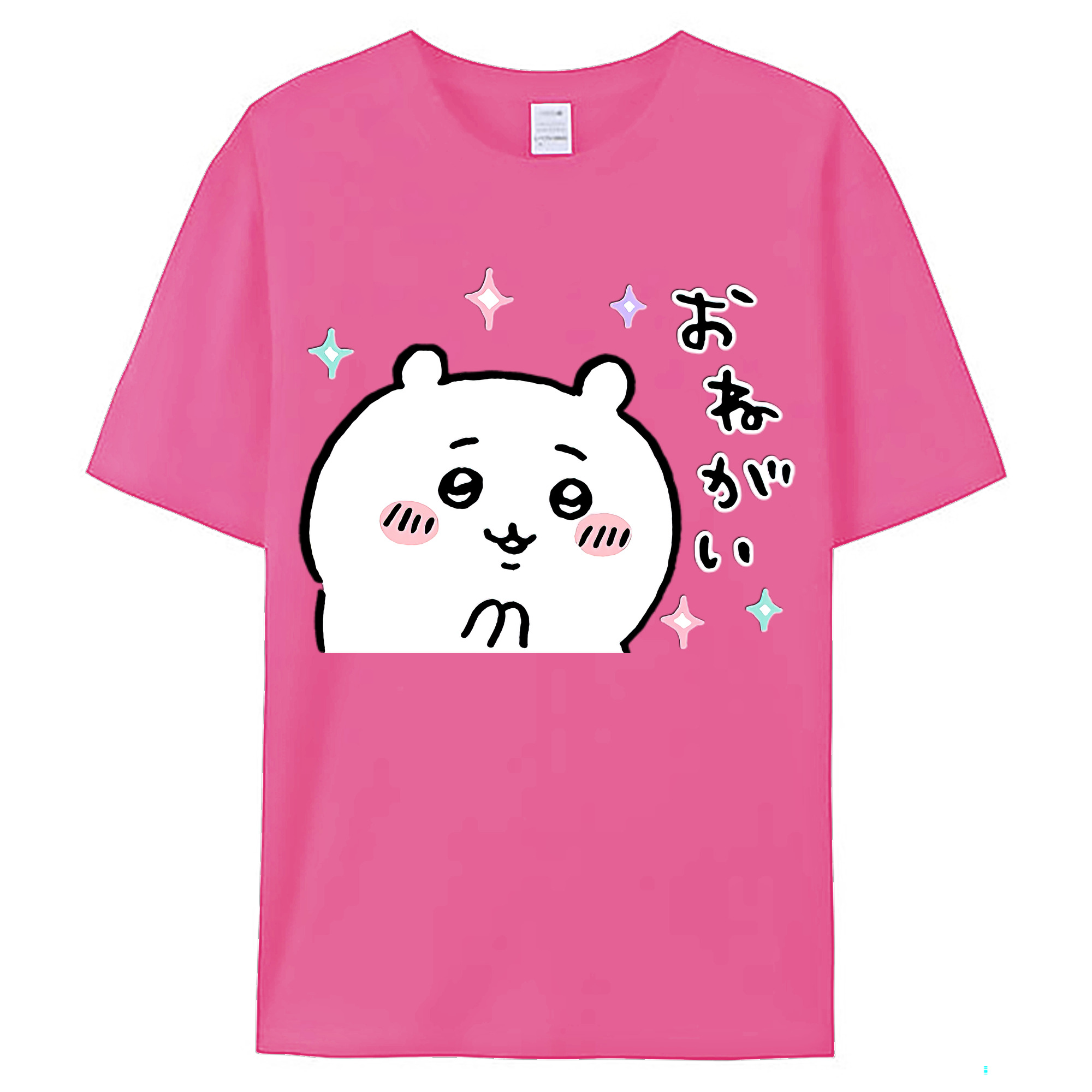（画像用） ちいかわ ちいかわ Chii-kawa chiikawa レディースカジュアルプリントTシャツ（綿100％）